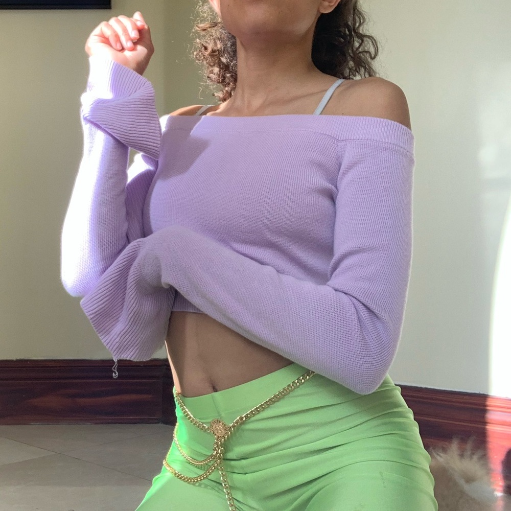 Pastel Purple Crop Top